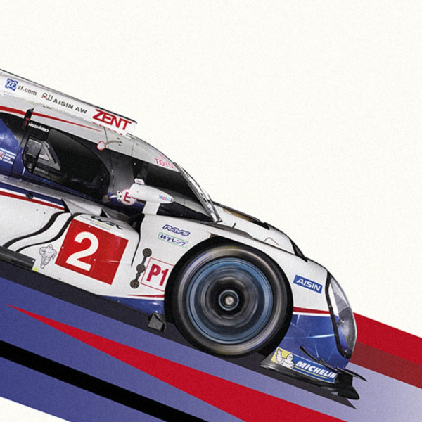  Aufgabenstellung: Kunst & Illustration | Kunde: Toyota | Jahr: 2015 | Projekt: Toyota. WEC Racing Posters.